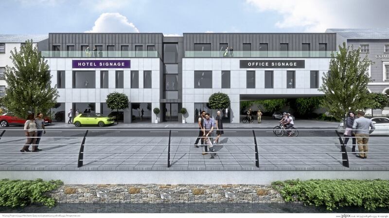 Impression of how the new Newry hotel will look on completion 