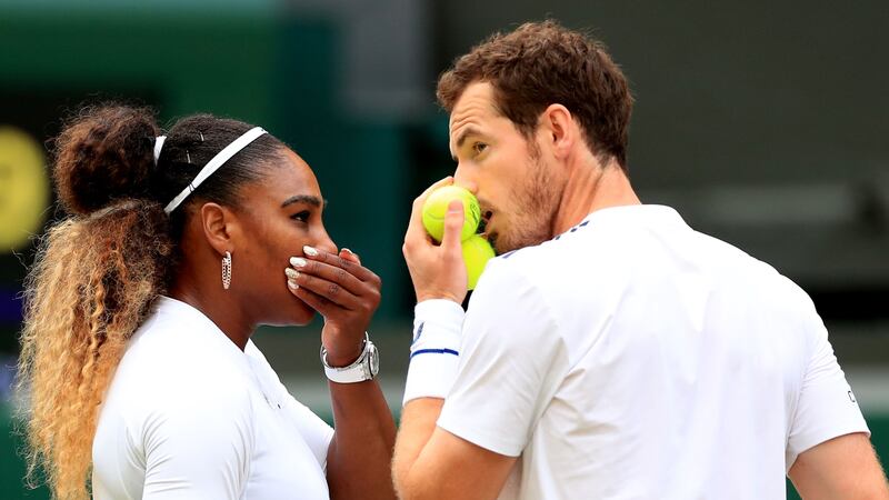 Andy Murray and Serena Williams cruised to a straight sets win in their first match together.