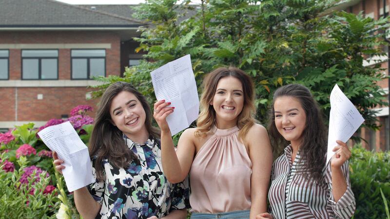 Students at Thornhill celebrate their A Level results&nbsp;