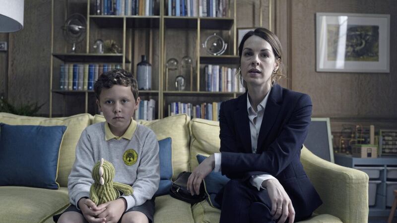 The Devil&#39;s Hour: Benjamin Chivers as Isaac Stevens and Jessica Raine as Lucy Chambers 