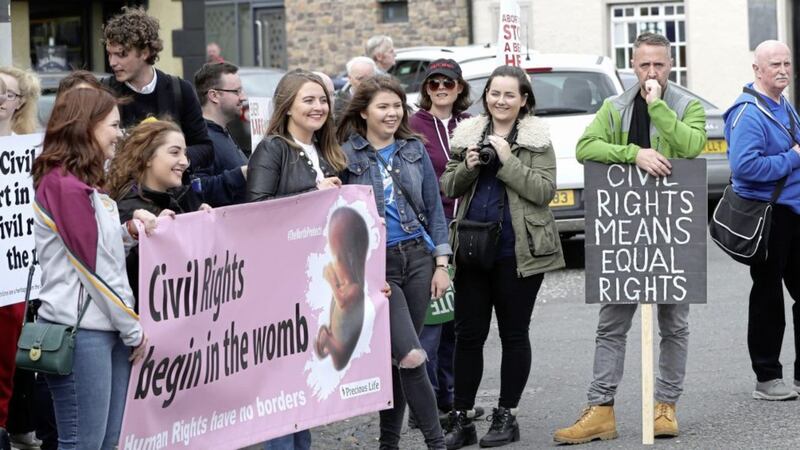 Hundreds of pro-life campaigners took part in the march. Picture by Declan Roughan/ Press Eye 