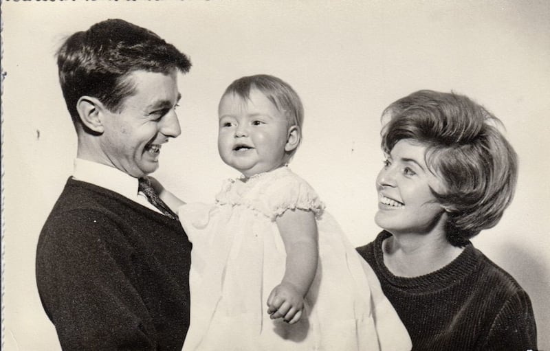 Gloria Hunniford with her first husband, the late Don Keating, and their daughter Caron, who died from cancer in 2004 at age 41. Picture by BBC/DoubleBand Films 