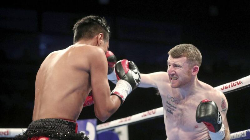 Paddy Barnes takes on Cristofer Rosales at Windsor Park on August 18 
