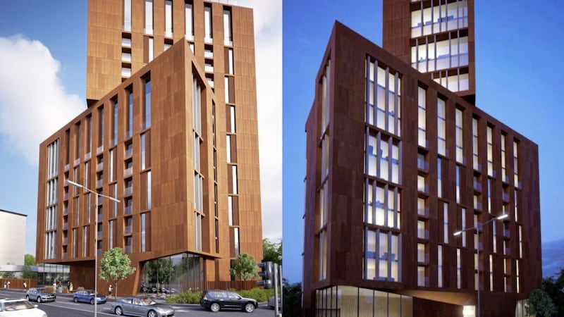 The Residence: The 19-storey build-to-rent tower next to the M3 Lagan Bridge was approved by Belfast City Council last month