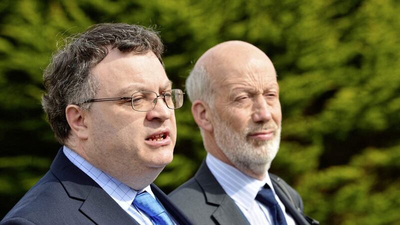The Alliance Party&#39;s Stephen Farry and David Ford recently met with UFU officials to outline their concerns over Brexit and its impact on the agriculture and food processing sectors. Picture by Arthur Allison 