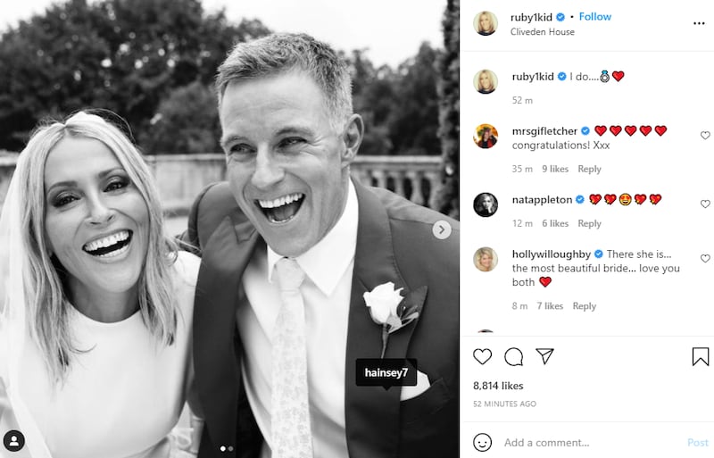 Nicole Appleton ties the knot with partner Stephen Haines