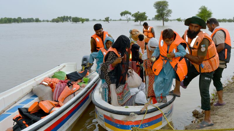 Pakistan was devastated by floods (AP)