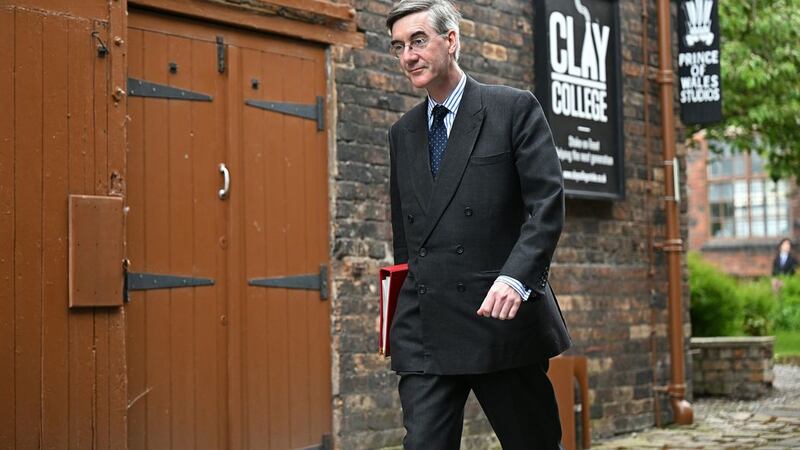 Minister for Brexit Opportunities Jacob Rees-Mogg arrives for a regional cabinet meeting at Middleport Pottery in Stoke on Trent. Picture by Oli Scarff/PA Wire&nbsp;