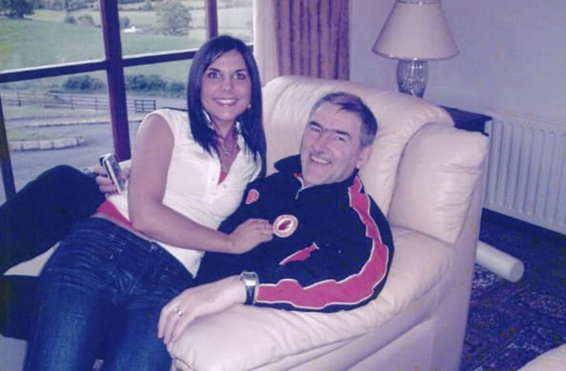 Michaela McAreavey with her father Mickey Harte. Picture from Mickey Harte 