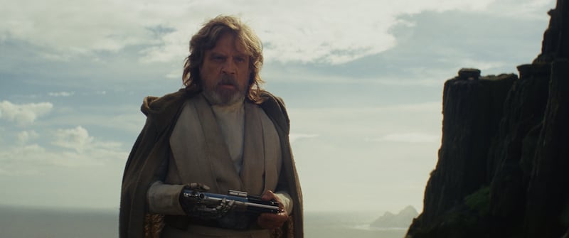 Mark Hamill as Luke Skywalker in Star Wars: The Last Jedi (Lucasfilm Ltd)