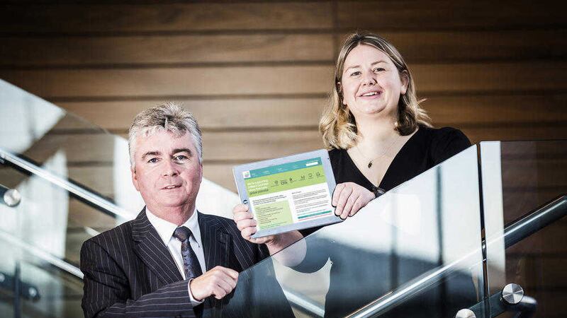 Niall Casey of Invest NI joins current Propel participant Rachel Gawley (AppAttic) to launch the call for applications for the next intake to the programme 