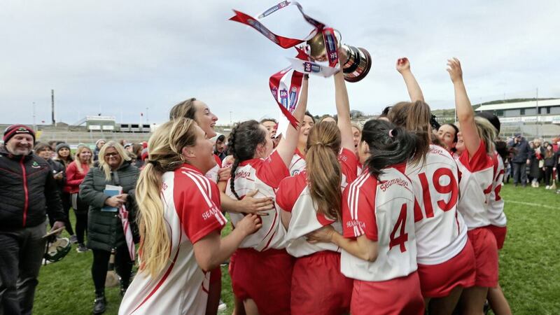 Loughgiel defeated Slaughtneil in the Ulster senior final after six consecutive defeats to the Derry champions Picture: Margaret McLaughlin. 