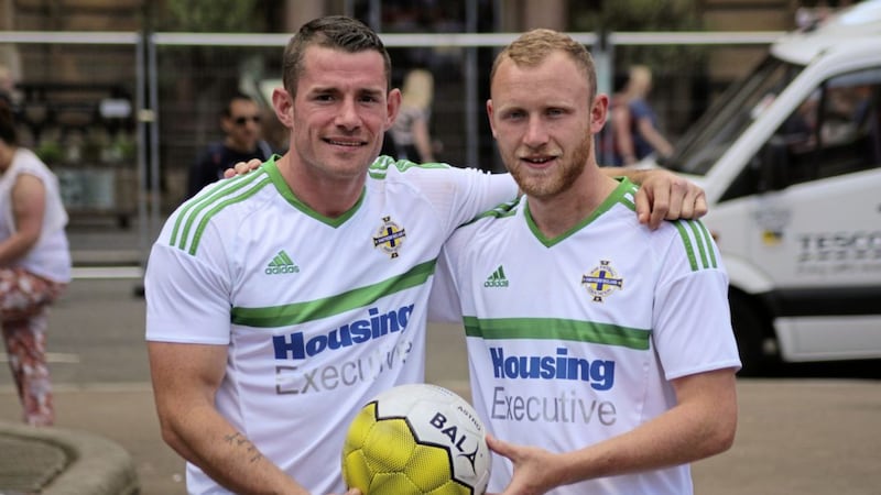 Players Martin Methven (left) and Gerard Bannon (Right) have first hand experience of how street soccer has changed their lives 