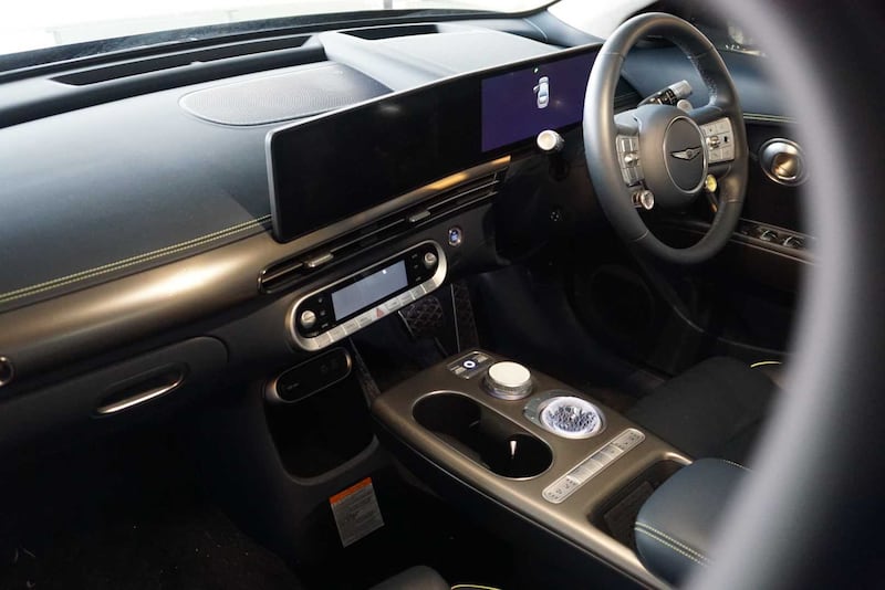 The interior of the GV60 is packed with tech