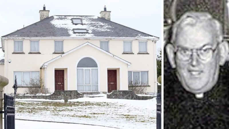 The parochial house in Hilltown and Malachy Finegan, who died in 2002&nbsp;