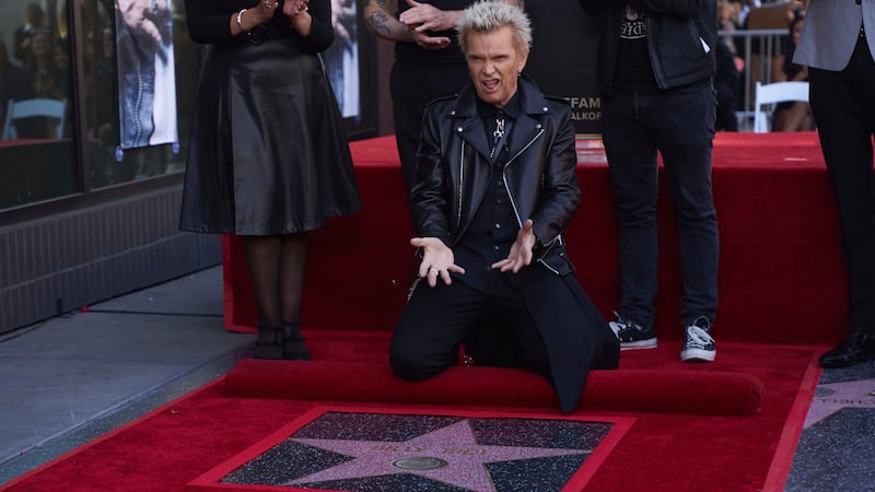The British rock star said he was having ‘the time of my life’ as he paid tribute to his fans and family at the ceremony in Los Angeles on Friday.