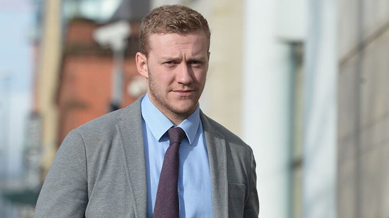&nbsp;Stuart Olding arriving at court today. Picture by Hugh Russell