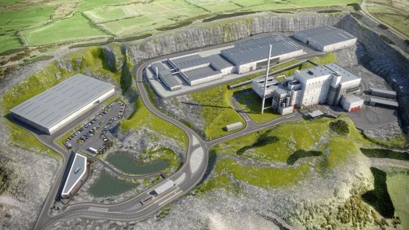 Computer graphic if how the Mallusk incinerator will look 
