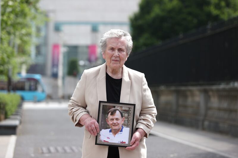 Bridie Brown, the widow of murdered GAA official Sean Brown at a previous hearing