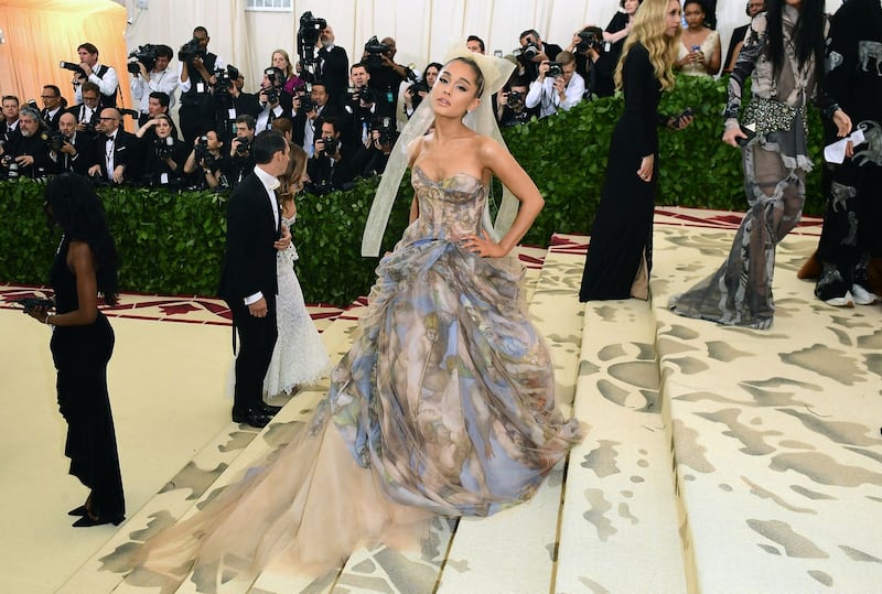 Ariana Grande wore a Vera Wang dress for the Met Gala (Ian West/PA Wire)