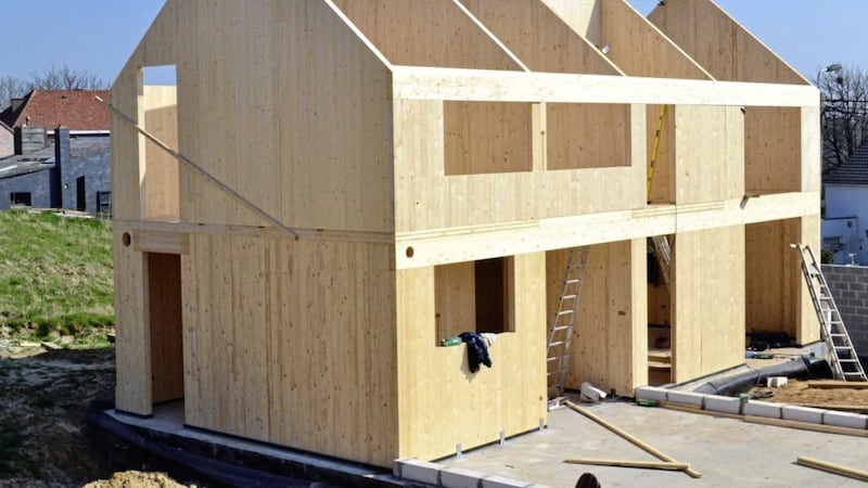 Modular housing constructed in a factory using cross laminated timber (CLT) 