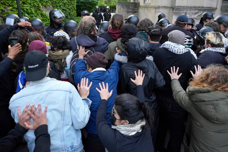 Pro-Palestinian protests have taken place on multiple college campuses across the US (AP Photo/Charles Rex Arbogast)
