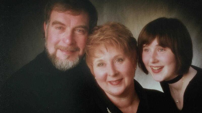 Every picture tells a story - Anita Robinson with her husband and daughter 