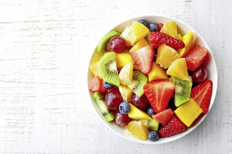 Fresh fruit and nuts will help keep the hunger away 