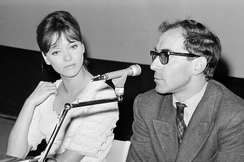 Anna Karina and Jean-Luc Godard