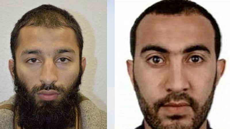 Khuram Shazad Butt, left, and Rachid Redouane have been named by Metropolitan police as being among the attackers 