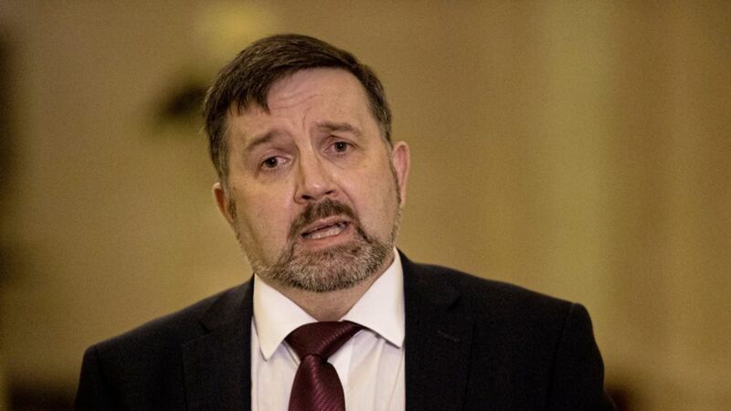 Health minister Robin Swann said it is &quot;highly unlikely&quot; there will be a significant easing of coronavirus restrictions at the end of the current six-week lockdown. Picture by Liam McBurney/PA Wire 