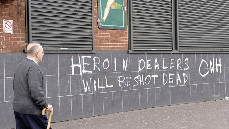 &Oacute;glaigh na h&Eacute;ireann graffiti in Belfast