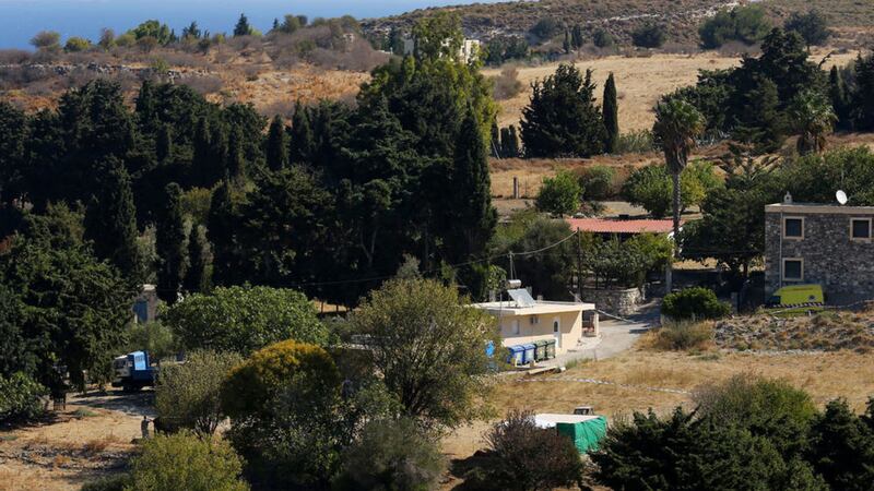 The property in Kos, Greece, where officers from South Yorkshire Police are conducting excavations in relation to Ben Needham. Picture by Gareth Fuller, Press Association 