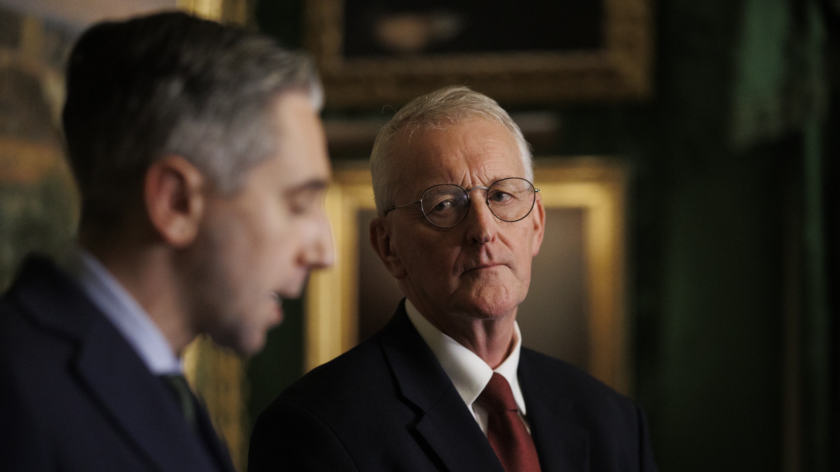 Northern Ireland Secretary Hilary Benn (right) and Tanaiste Simon Harris (left) unveiled the new legacy framework in September