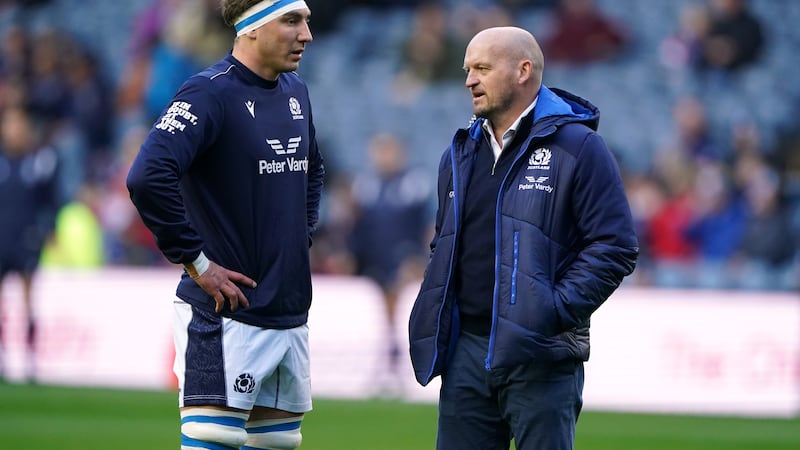 Gregor Townsend (right) assured Jamie Ritchie he still had a part to play for Scotland in the Six Nations