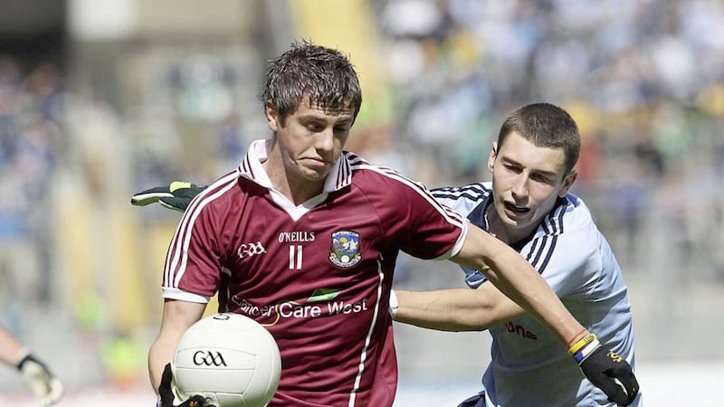 Shane Walsh goaled for Galway against Clare yesterday 