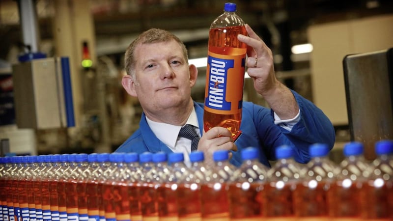 Irn-Bru chief executive Roger White at the company&#39;s factory in Cumbernauld. Picture by Stewart Attwood, AG Barr, Press Association 