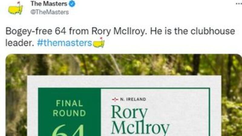 &nbsp;Bogey-free 64 from Rory McIlroy.