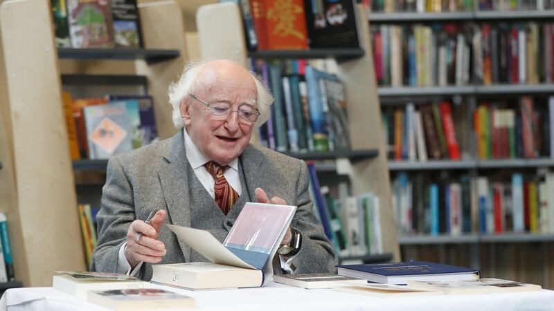 The collection includes some from Michael D Higgins’ own personal library accumulated over his term of office.