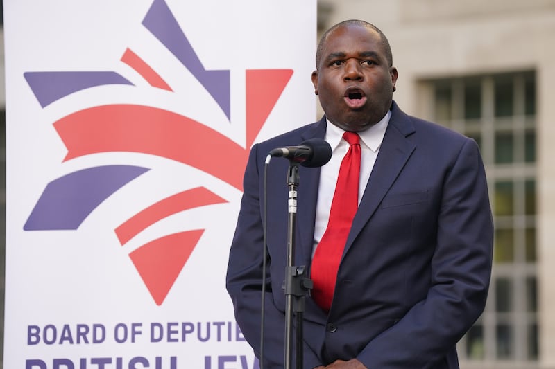 Shadow foreign secretary David Lammy called for Israeli hostages to be returned home