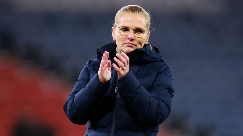 England manager Sarina Wiegman left disappointed despite 6-0 win over Scotland (Steve Welsh/PA)
