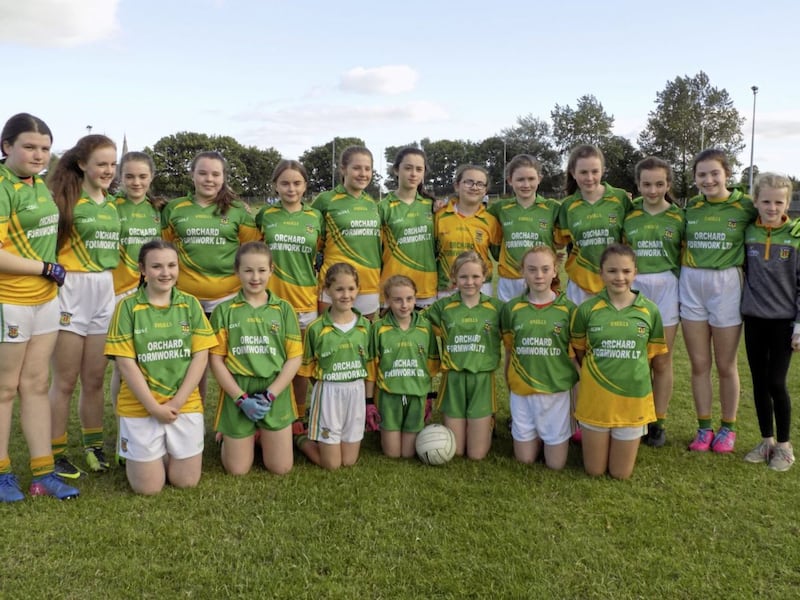 The Pearse &Oacute;g, Armagh U14 team that won the Division Four title 