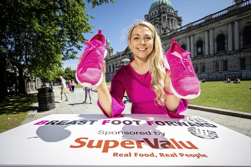 Action Cancer&#39;s fundraising walk, Breast Foot Forward, is supported by SuperValu. Patricia McIlroy from the company said taking part &#39;is a great way to spread the message to all women to be breast aware as well as an opportunity to get fit, walk in memory of a loved one or support someone going through breast cancer&#39; 