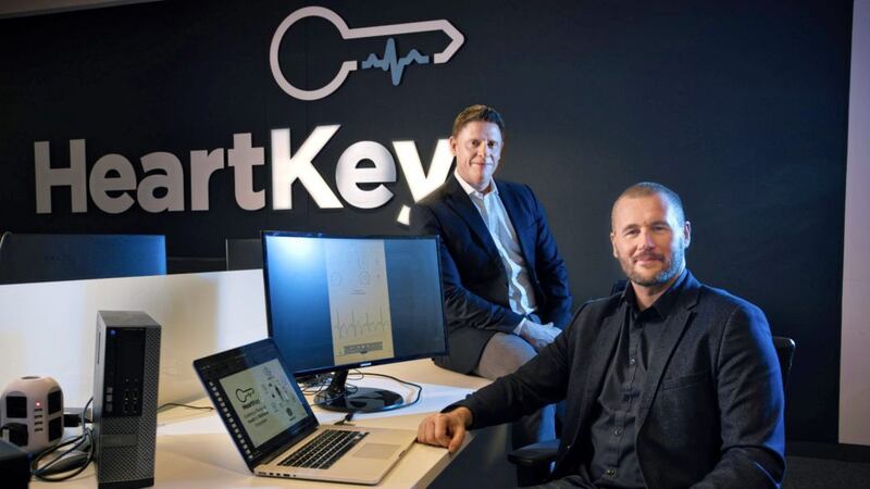 <span style="color: rgb(192, 0, 0); font-family: Arial, sans-serif; ">Ben Carter, chief commercial officer, B-Secur and Adrian Condon, chief technology officer, B-Secur, pictured following announcement of the ground-breaking FDA approval for B-Secur&rsquo;s HeartKey technology</span>