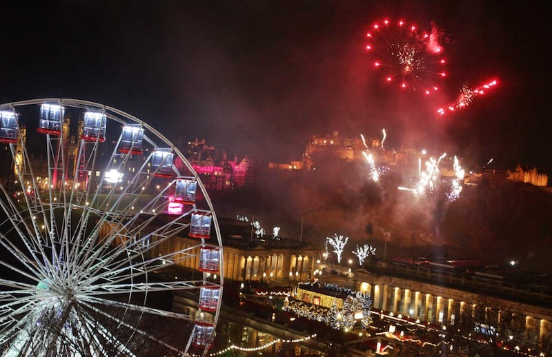 Fireworks at Edinburgh's Hogmanay
