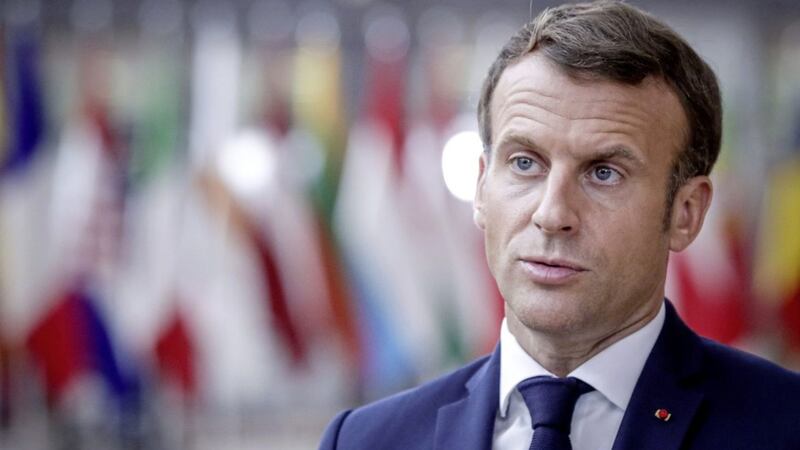 French President Emmanuel Macron said he hoped France would be able to resume using the AstraZeneca vaccine soon. File picture by Olivier Hoslet