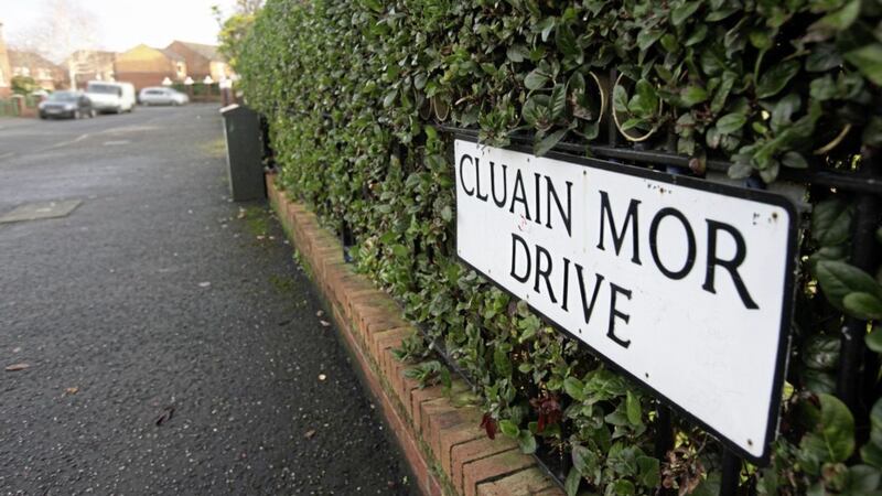 A 32-year-old man was injured in a shooting at the Cluain Mor Drive area of west Belfast. Picture by Ann McManus