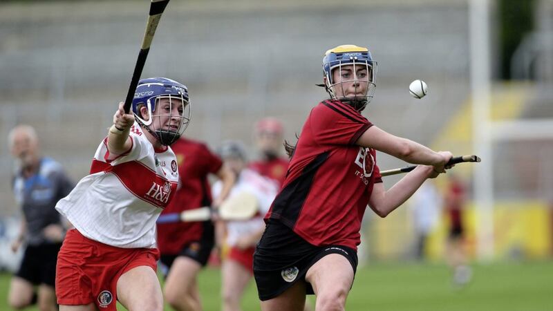 Late scores from Paula O&#39;Hagan helped Down to victory in their Division Two semi-final against Wexford and the Mourne girls now face old rivals Antrim in the league final 