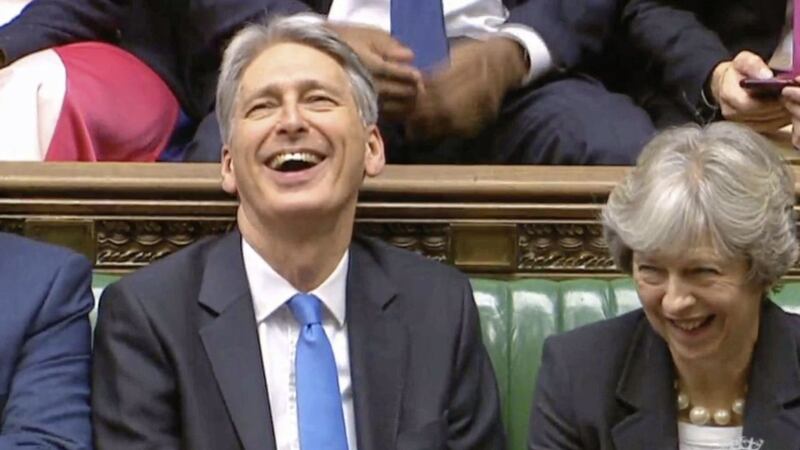 YOU&#39;RE HAVING A LAUGH: Philip Hammond peppered his Budget speech with humour 