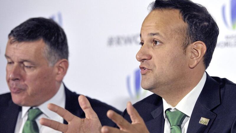 IRFU Chief Executive Philip Browne (left), pictured with Taoiseach Leo Varadkar, has called for government financial support for sport.